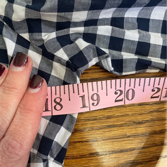 J.Crew Ladies Button Down Blouse White/Navy Stripes Size Small - Picture 9 of 9